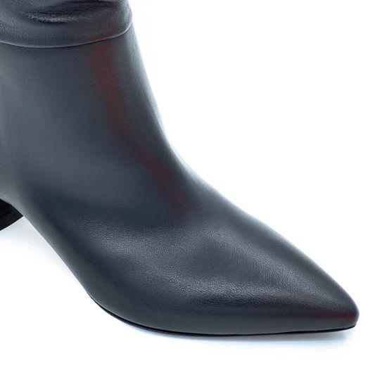 Ботильоны Tiffi черные кожаные демисезонные - фото 6, 