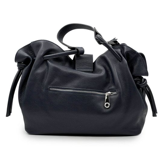 Сумка Di Gregorio черная темно-синяя - фото 3,