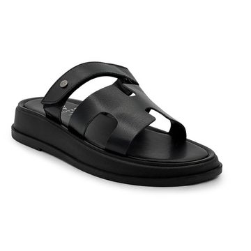 Сабо женские CVCOVER черные кожаные - фото 2, 1623-3 COV NERO