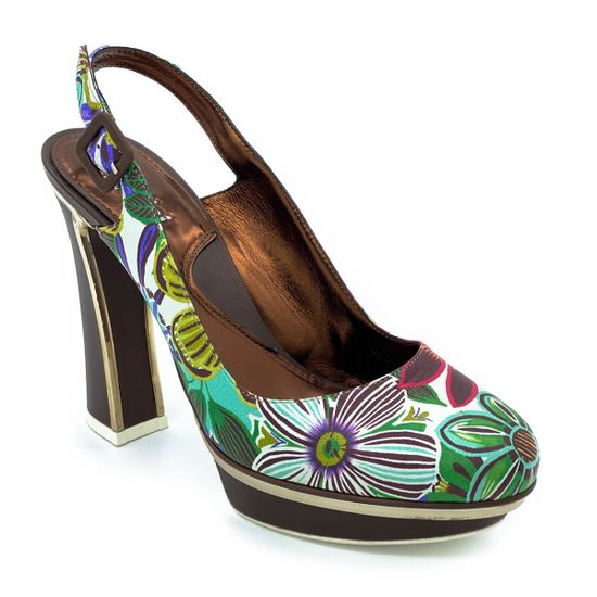 Босоножки Baldinini мультиколор кожаные - фото 2, 