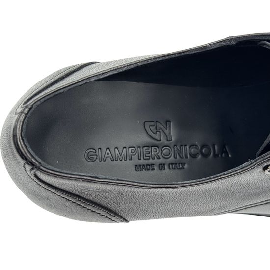 Туфли GIAMPIERONICOLA черные кожаные - фото 7, A43476 GPN