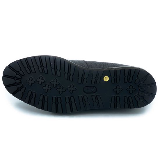 Ботинки Lab Milano черные кожаные МЕХ - фото 4, 