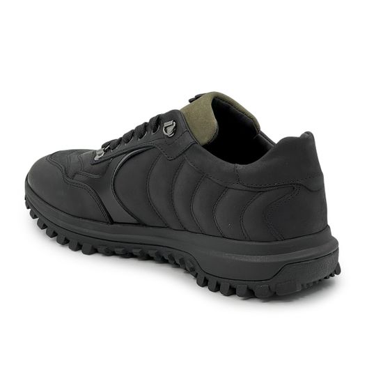 Кроссовки GianFranco Butteri черные кожа/нубук демисезонные - фото 3, 38901-C BUT