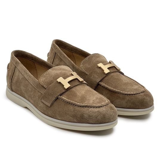 Лоферы CV Cover бежевые замшевые - фото 7, 15009-1 COV BEIGE