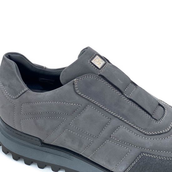 Кроссовки Giampieronicola черные нубук демисезонные - фото 6, 