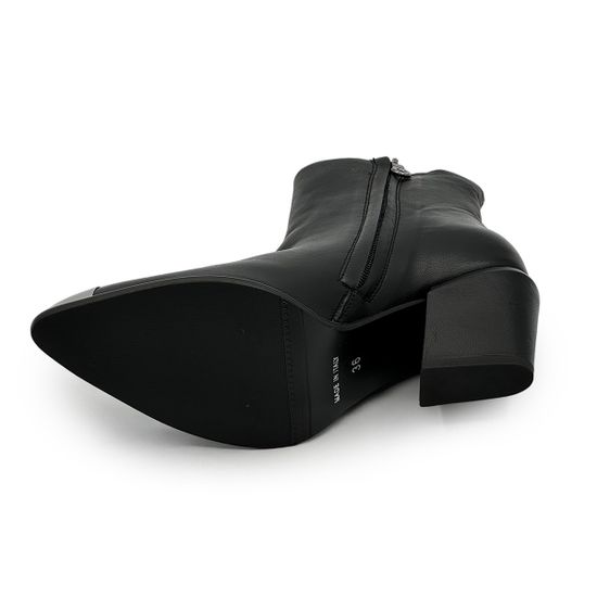 Ботильоны казаки NILA&amp;NILA черные кожаные демисезонные - фото 4, CM702 NIL NERO