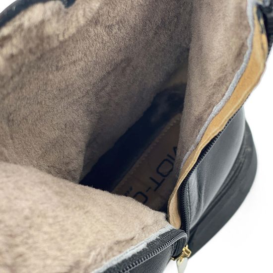 Ботинки Mot Cle черные кожаные на меху - фото 7, MOT2459M MOT