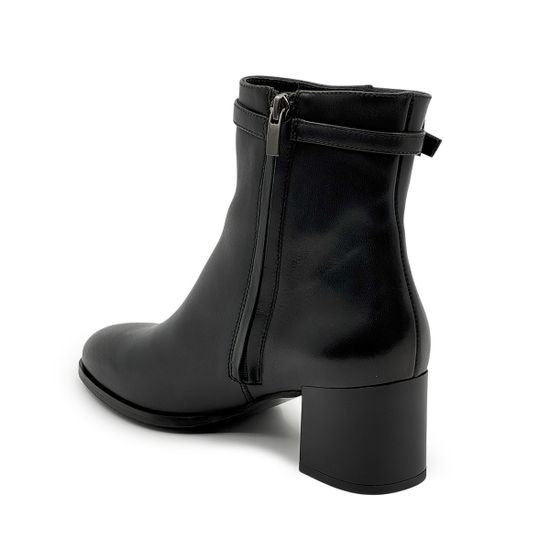 Ботильоны CV Cover черные кожаные на байке - фото 3, 449125-1 COV