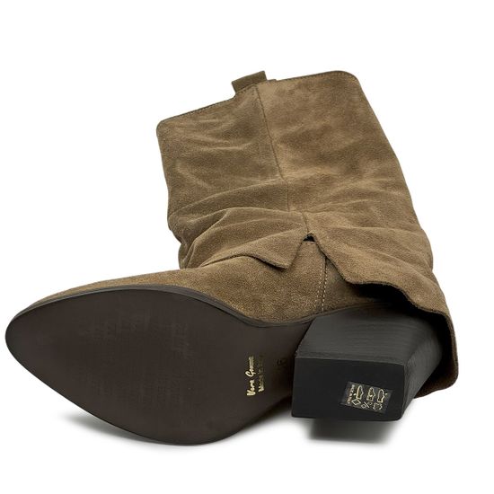 Полусапоги-казаки NILA&amp;NILA бежевые замшевые демисезонные - фото 6, MA1680C NIL BEIGE