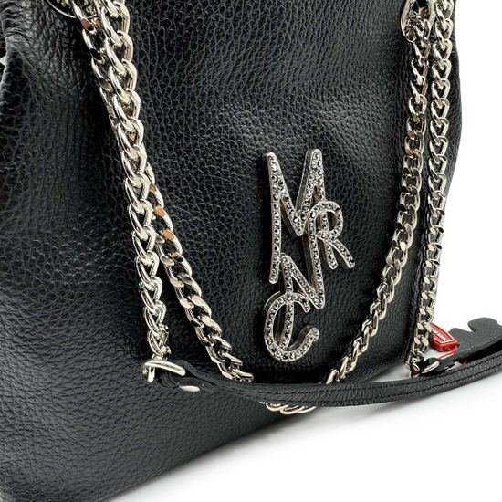 Сумка Marina Creazioni кожаная черная - фото 5, B5560 MC NERO NAPPA