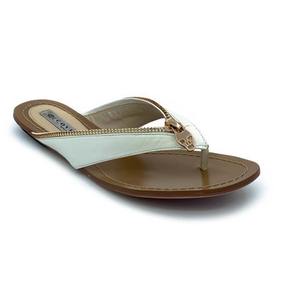 Шлепанцы Cover белые кожаные - фото 2, 