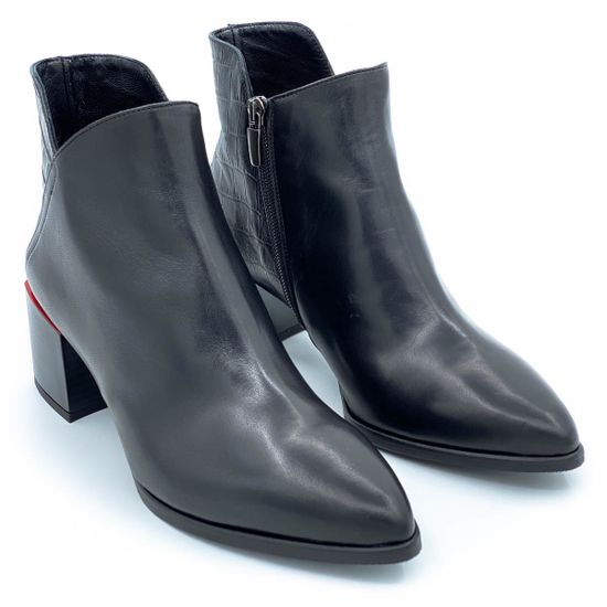 Ботильоны Mot CLe черные кожаные демисезонные - фото 7, 