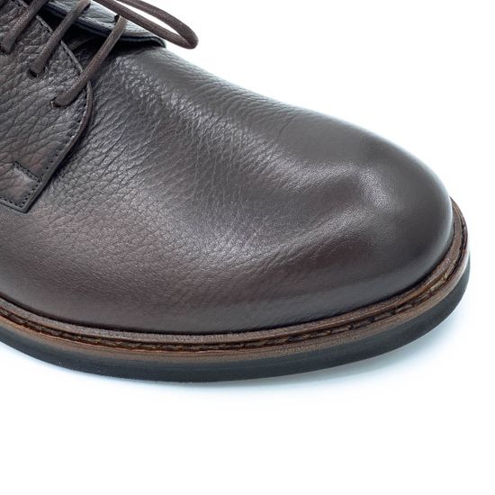 Туфли Mario Bruni коричневые кожаные демисезонные - фото 6, 64124 MB MORO