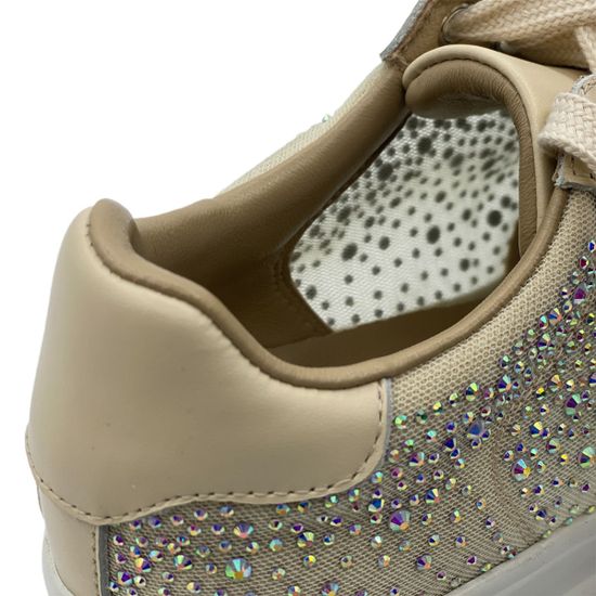 Кеды Ilasio Renzoni бежевые кожа/замша - фото 7, 