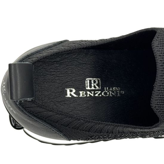 Кроссовки Ilasio Renzoni черные текстиль/кожа - фото 7, M612 IR NERO