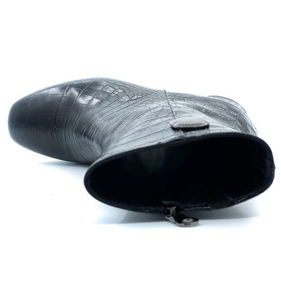 Полусапоги Rosso Nero крокодил черные - фото 5, 4465 RN COCCO