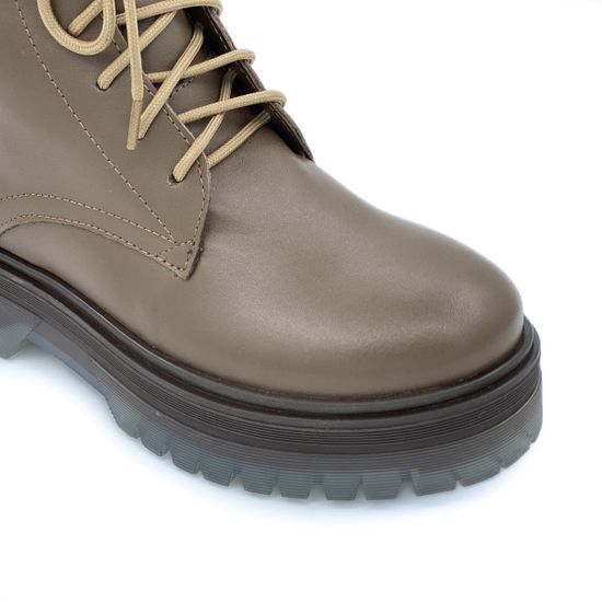 Ботинки Cover коричневые кожаные Мех - фото 5, 2255-2 COV