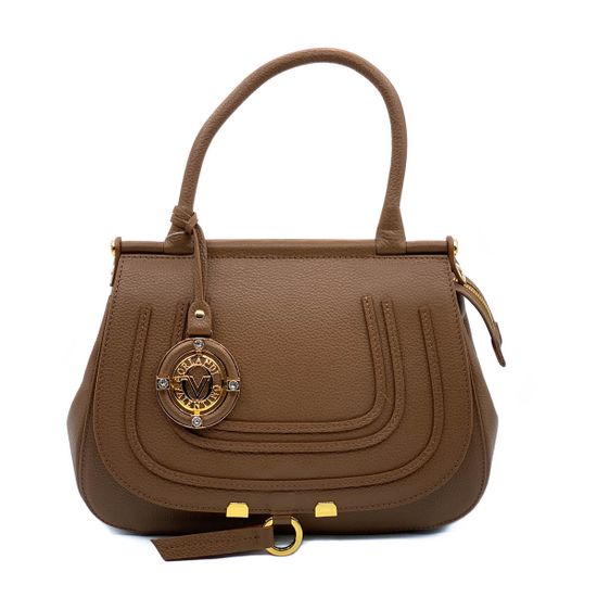 Сумка Valentino Orlandi бежевая кожаная - фото 1, 26021 VO CUOIO