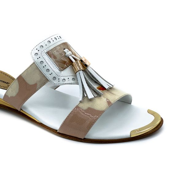 Сабо Loretta Pettinari бежево-белые - фото 6, 