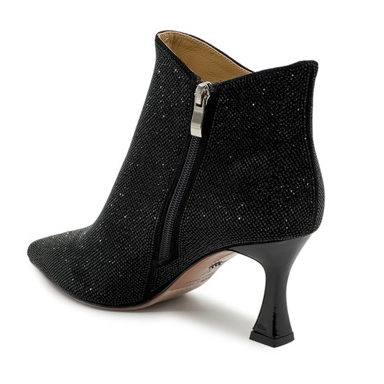 Ботильоны Tuffoni черные замшевые со стразами демисезонные - фото 3, 5625024VL TUF