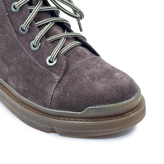 Ботинки CV COVER коричневые замшевые на шерсти - фото 6, 78229-3 COV