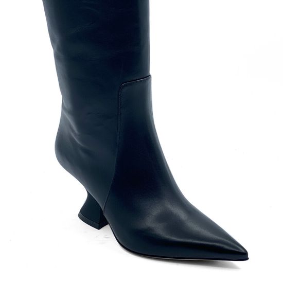 Сапоги TIFFI черные кожаные демисезонные - фото 3, G91/70A TI NERO