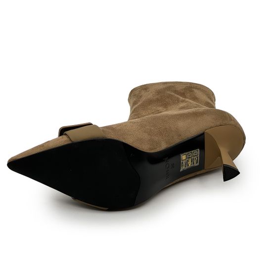 Ботильоны TUFFONI абрикосового цвета замша/стрейч демисезонные - фото 4, 1423010TL TUF APRICOT