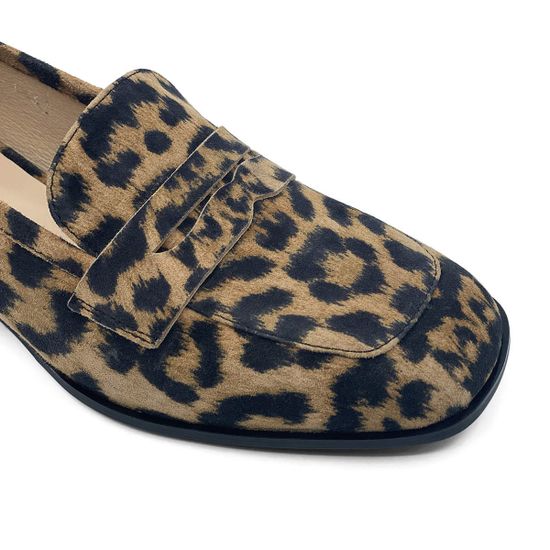 Лоферы CV COVER замшевые принт коричневый леопард - фото 6, 