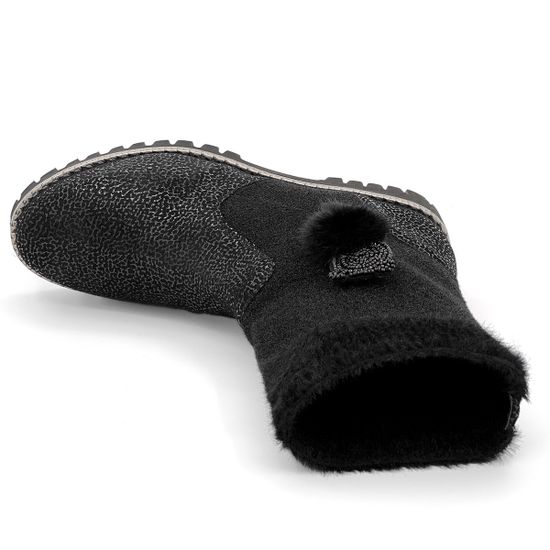 Ботинки Marzetti черные МЕХ комбинация замши и войлока - фото 5, 