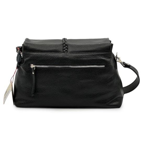 Сумка Marina Creazioni черная кожаная - фото 3, B6962 MC NERO