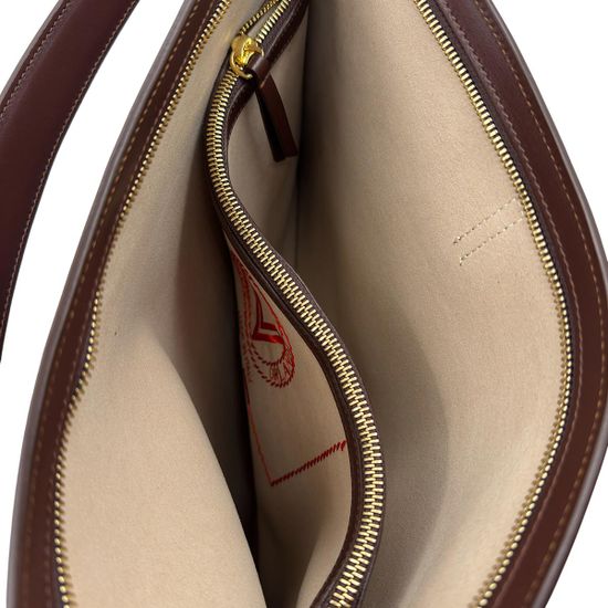 Сумка-папка Valentino Orlandi коричневая кожаная - фото 7, 7462 VO MORO