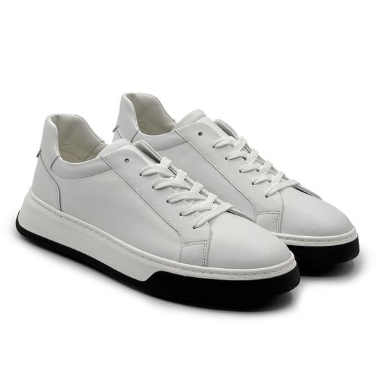 Кеды Barcly белые кожаные - фото 7, 67900 BAR BIANCO