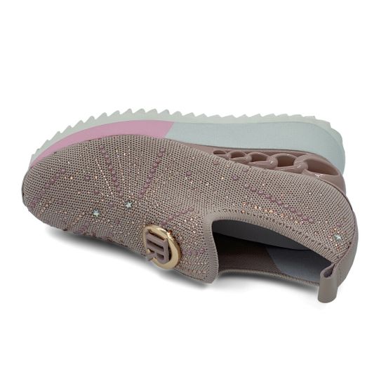 Кроссовки Ilasio Renzoni кожа и текстиль стрейч розовые - фото 5, 