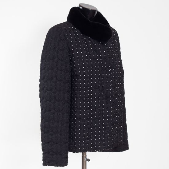 Куртка VOLPI черная со стразами - фото 2, 