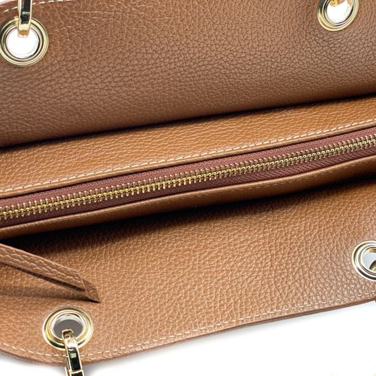 Сумка Marina Creazioni коричневая кожаная - фото 5, 