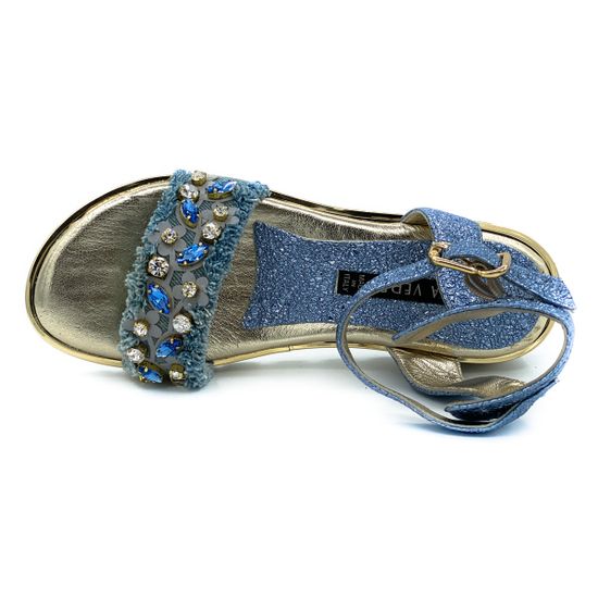 Босоножки Luca Verdi голубые - фото 5, 