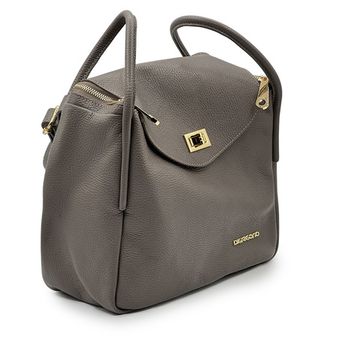 Сумка Di Gregorio серая кожаная - фото 2, 8943 DG GRIGIO