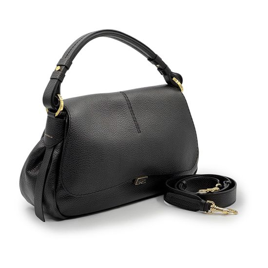 Сумка Loristella черная кожаная - фото 2, 2947 LS NERO