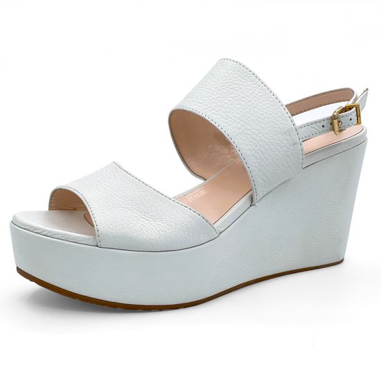 Босоножки Tiffi белые кожаные - фото 2, 