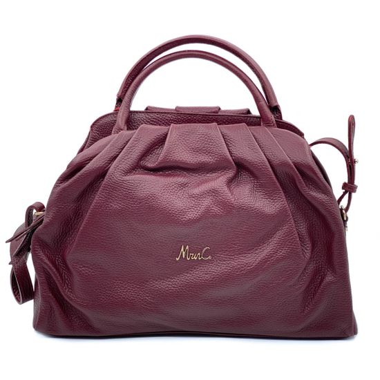 Сумка Marina Creazioni бордовая кожаная - фото 1, 