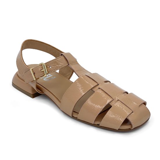 Сандалии MIMMU розовые кожаные лакированные - фото 2, F023K2 MIM ROSA