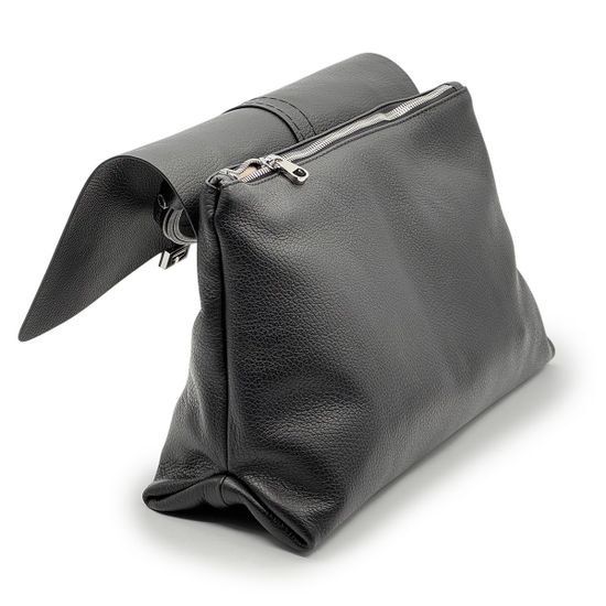 Сумка Loristella черная кожаная - фото 6,