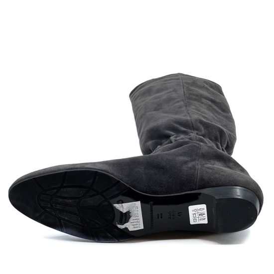 Сапоги женские Gianmarco Lorenzi коричневые замша демисезонные - фото 4, 