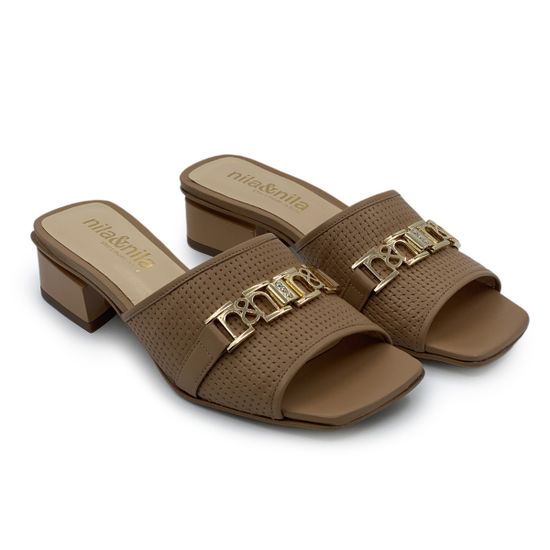 Мюли NIL&amp;NILA бежевые кожаные - фото 7, CM1030 NIL BEIGE