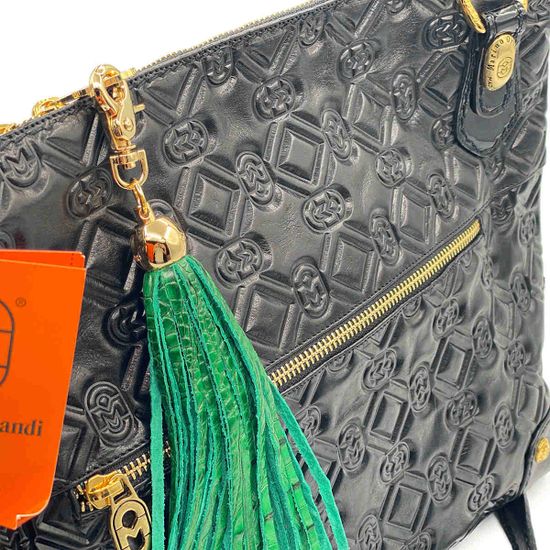 Сумка Marino Orlandi черная кожаная - фото 4, 