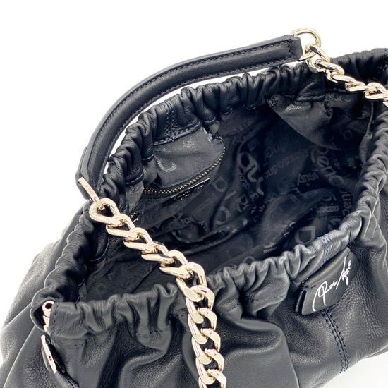 Клатч Renato Angi черный кожаный - фото 4, 