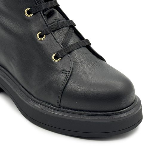 Ботинки Ilasio Reanzoni черные кожаные на байке - фото 6, 5712 IR NERO