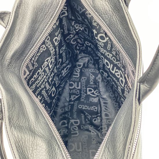 Сумка Renato Angi черная кожаная - фото 4, 