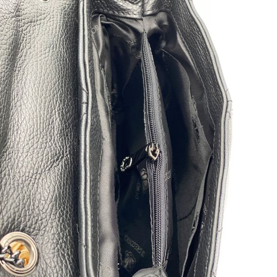 Клатч Di Gregorio черный кожаный - фото 4, 