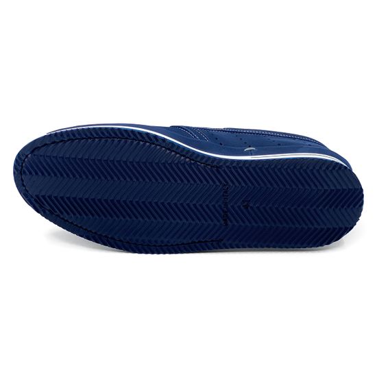 Слипоны Giampieronicola синие из нубука с крупной перфорацией - фото 4, 